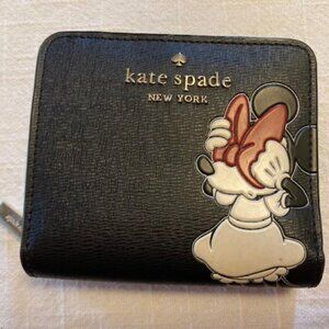 NEW!  Kate Spade New York Minnie Mouse Zip Around Wallet